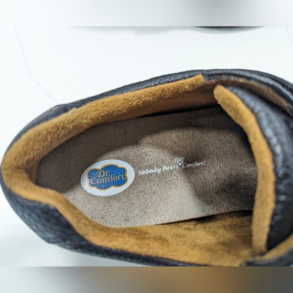 Dr. Comfort William-X Double Depth leather orthopedic diabetic black shoes 8.5W - Picture 6 of 9